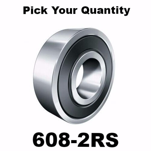 608-2rs 8x22x7 Precision Double Shielded Greased Ball Bearings 608 Rs -wholesale