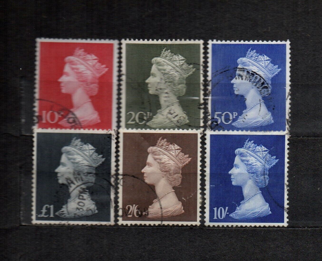 Great Britain Gb 6 Stamps Lot Used As Seen All Different Combine Shipping (3/3)