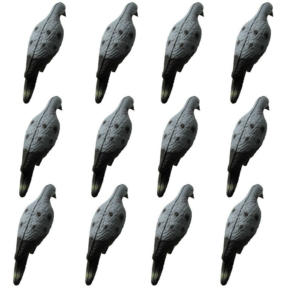 5pc Realistic Hollow Pigeon Decoy Dove Decoys For Garden Decorative Hunting Us