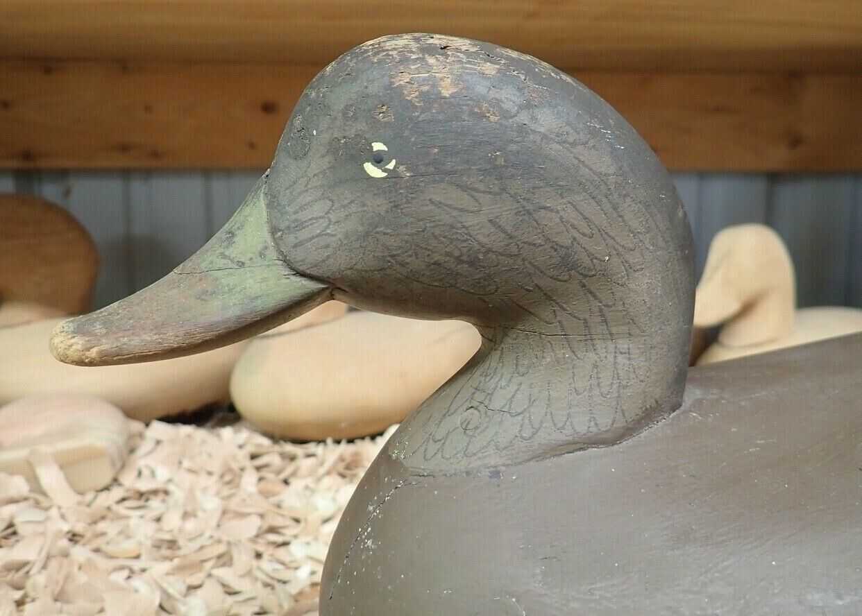 Black Duck Gunning Decoy By Charlie Bryan Middle River Maryland