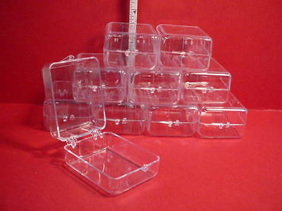 Miniature Clear Plastic Containers (package Of 10)  - #g0684