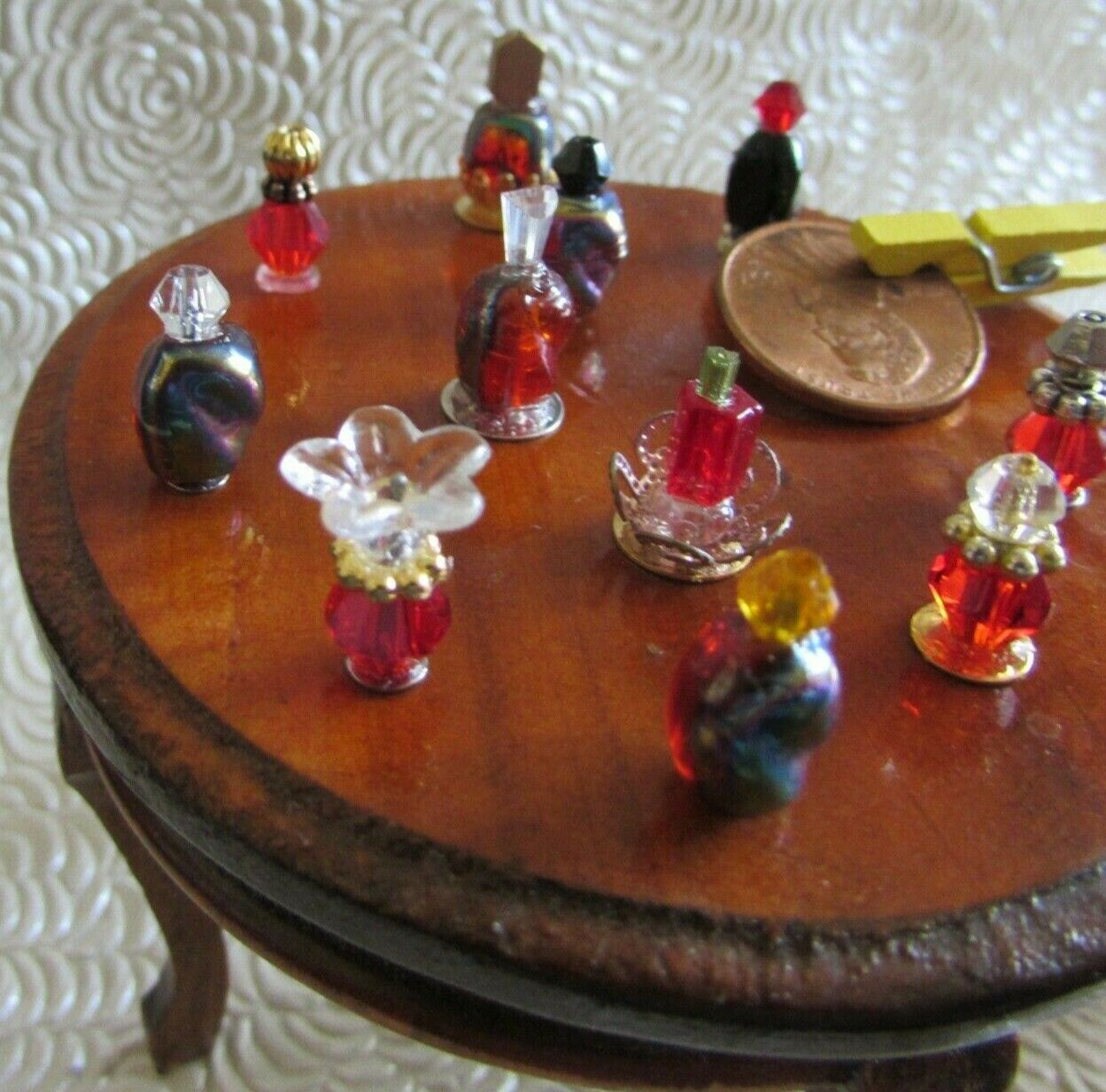 Red & Black Dollhouse Miniature Perfume Decor Bottles Potion/fairy