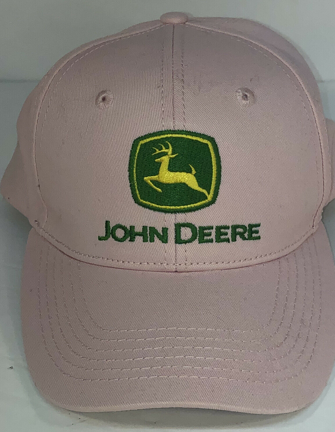 John Deere Official Licensed  Ladies / Womens Pink Embroidered Baseball Cap Hat