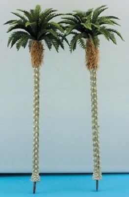 Dollhouse Miniature Tropical Palm Trees -- 2 Pieces