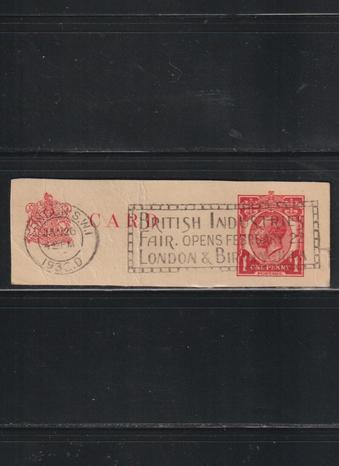 Used Stamp/great Britain/george V/br. Industries Fair Cancel/1932