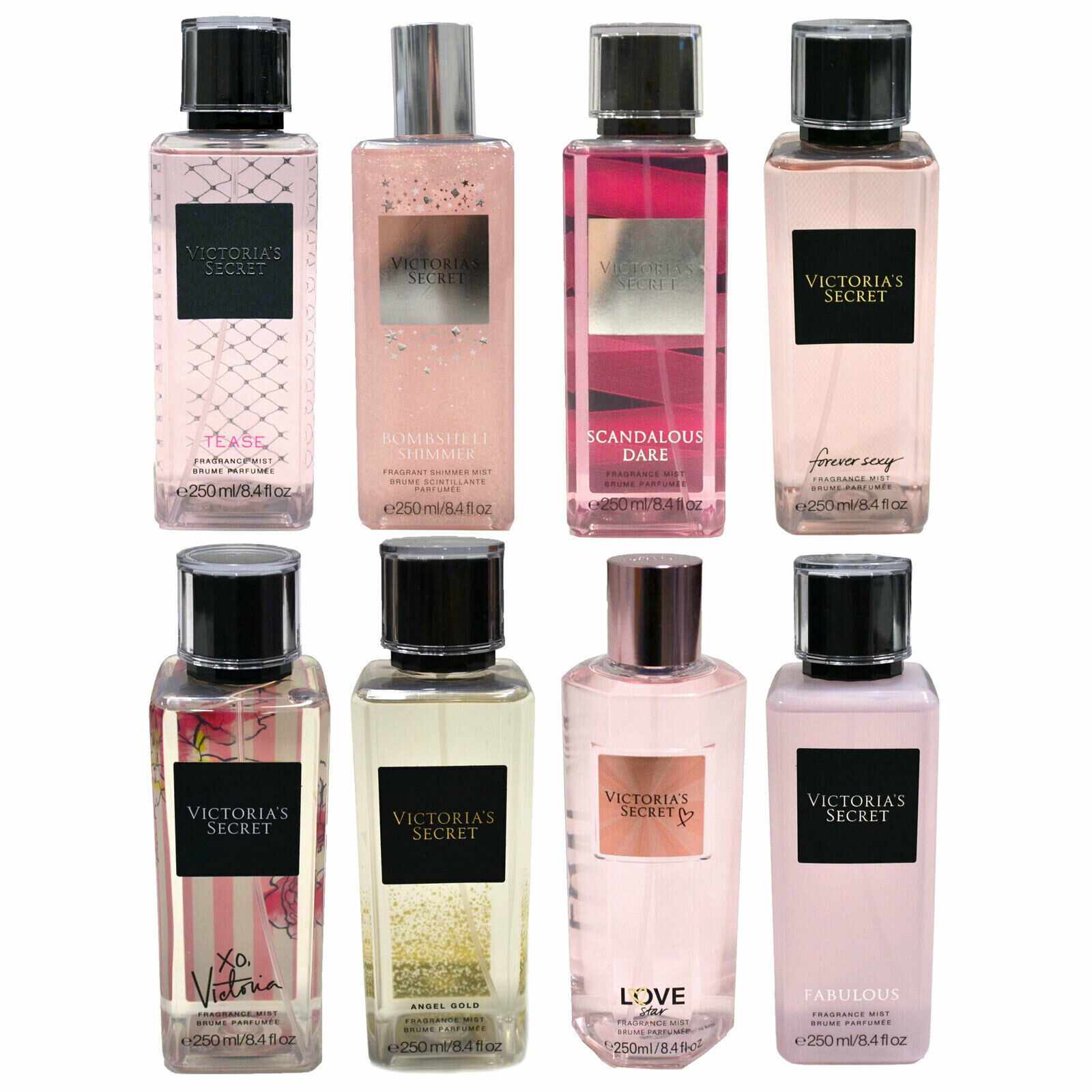 Victoria's Secret Fragrance Mist Body Spray Splash 8.4 Fl Oz New Vs Limited Nwt