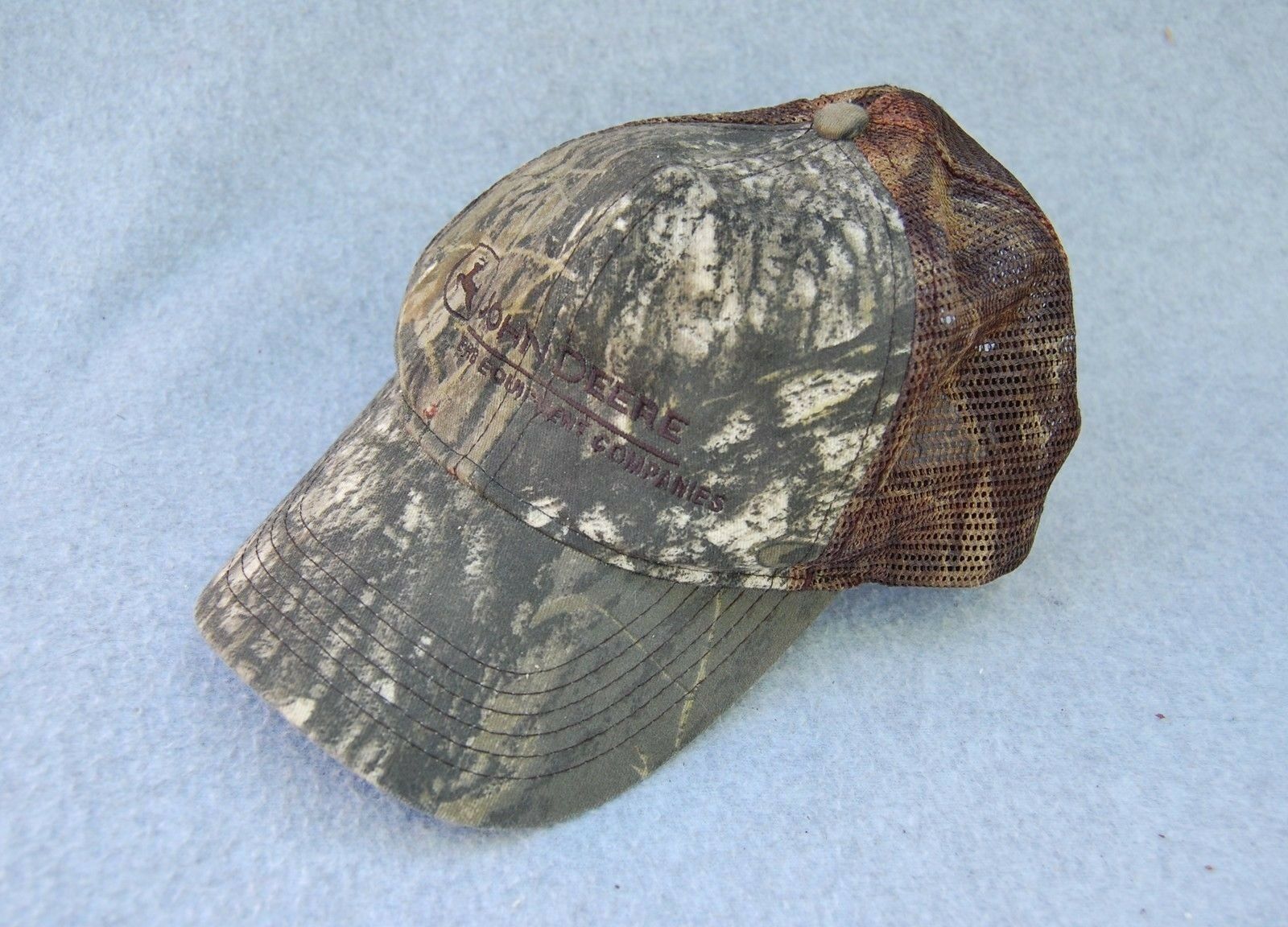 John Deere Erb Equipment Hat Cap Camo Mesh One Size Mowear 65% Poly 35% Cotton