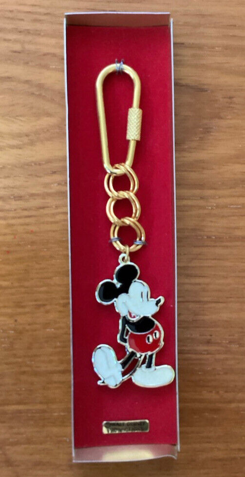 Vintage Mickey Mouse Key Chain In Original Packaging