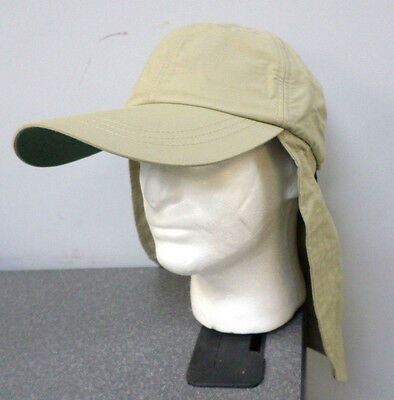 Adams Extreme Outdoor  Sun-block Cap Hat W/ Neck Cape & Clip Cord 4" Bill