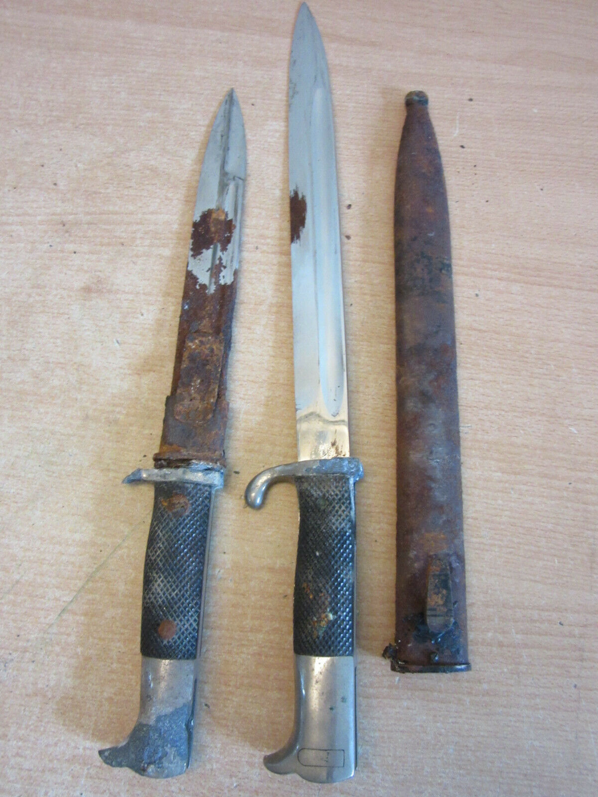 2 Vintage Wwii Era German Bayonett Daggers For Restoration Fw Holler