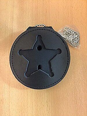 Recessed Badge Holder For 5 Point Star, Police, Sheriff, Marshal