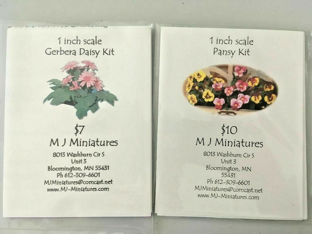 Plant Kits By M J Miniatures 1:12