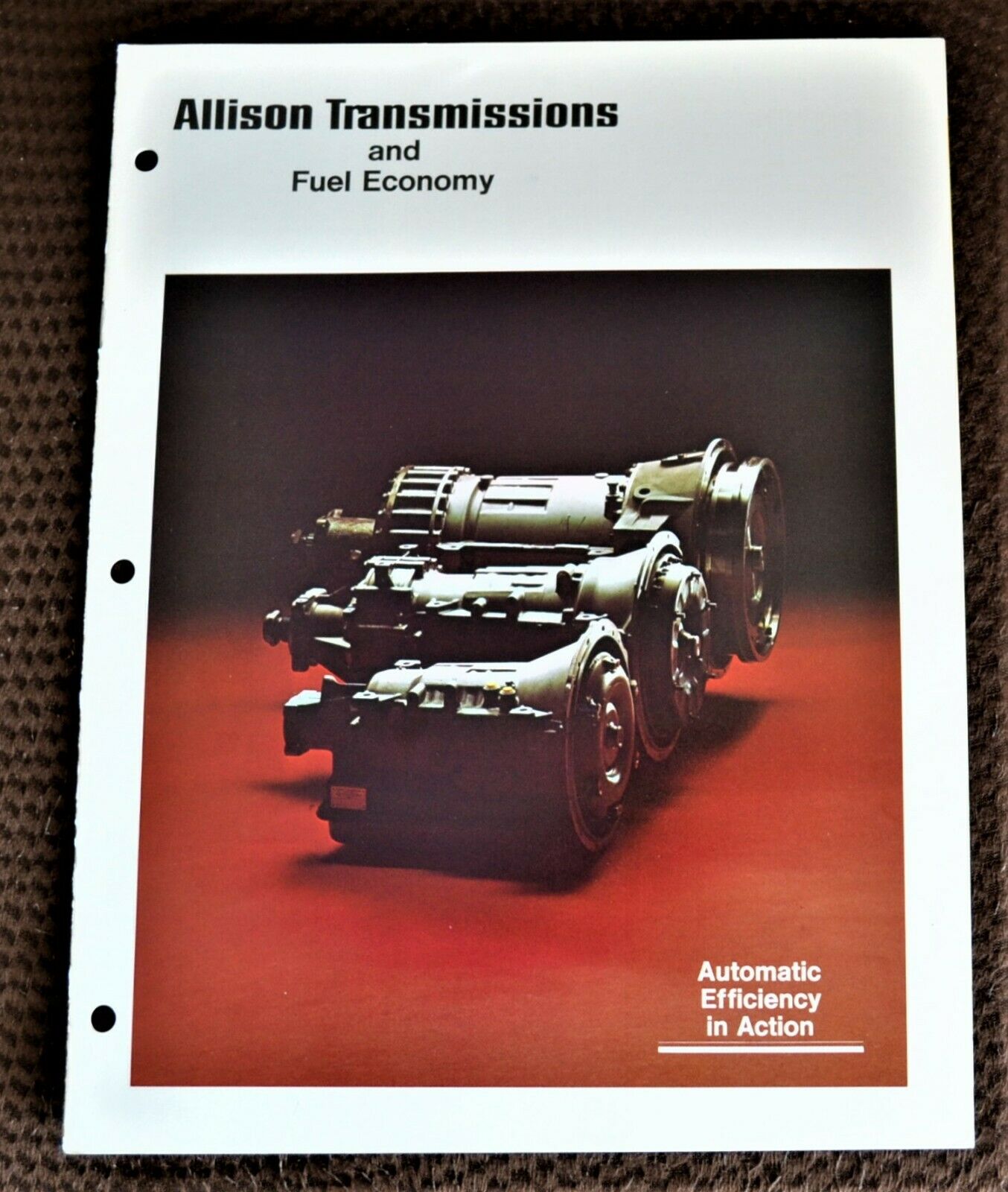 Vtg 1974 Allison Transmissions Brochure At 540 Ht 750 Mt 640 650 740