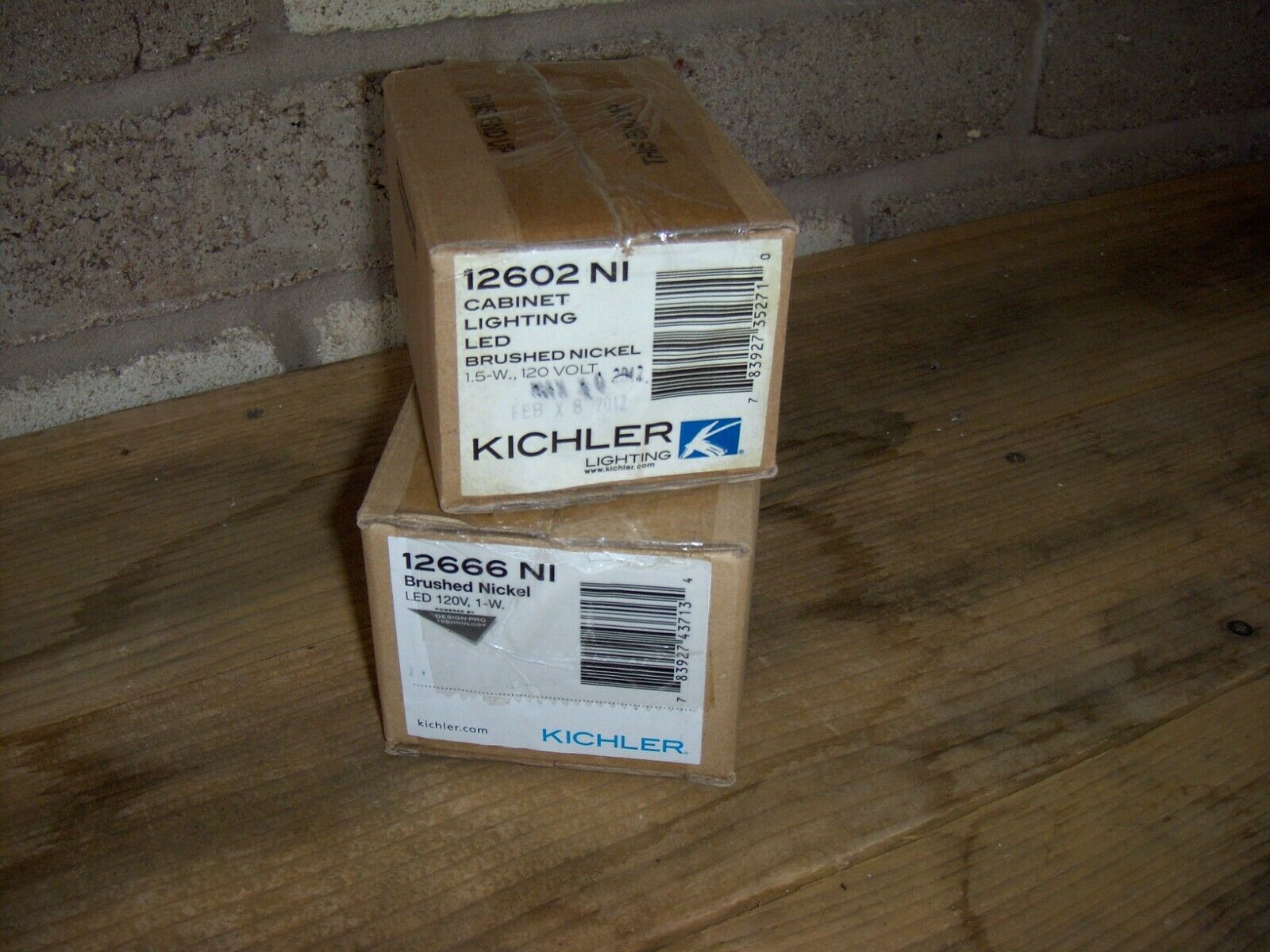 Kichler 12602ni  12666ni  Brushed Nickel Hall / Step Light