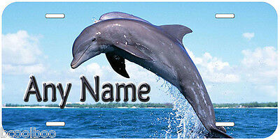 Dolphin Personalized Any Name Aluminum Car License Plate