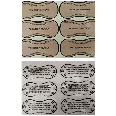 50x Adhesive Hygiene Sticker Clear Tape Swimwear Lingerie Underwear Brief Labels