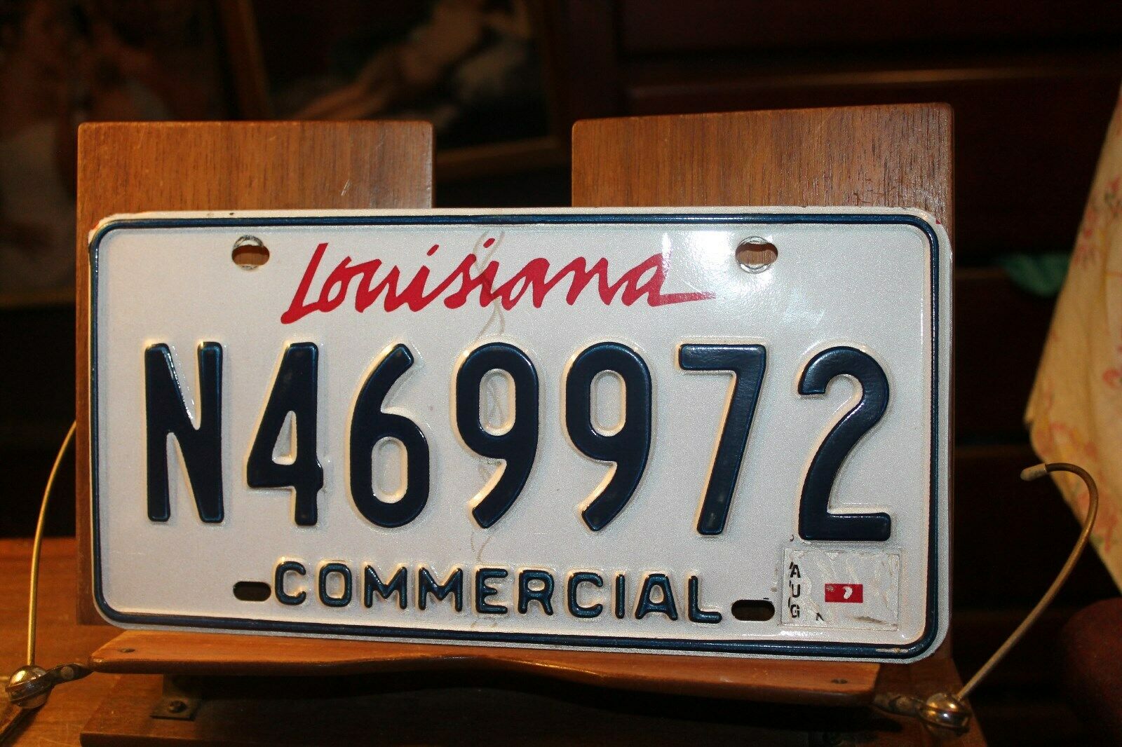 2011 License Plate Louisiana Commercial N469972