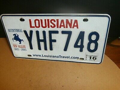 Car  License Plate La Louisiana Battle Of New Orleans 1815 - 2015 Bicentennial
