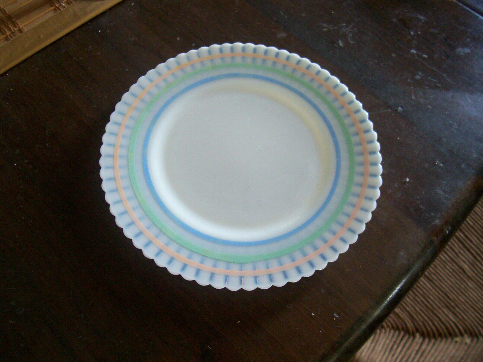 Petalware Cremax Pastel Bands 8" Salad Plate