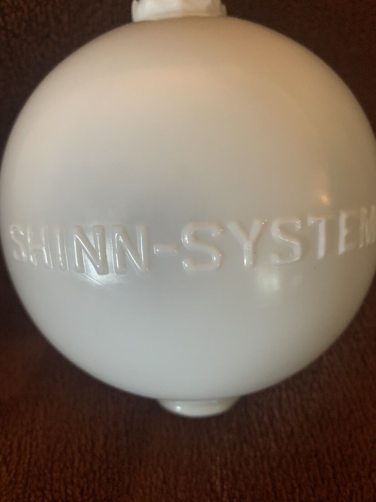 Shinn System Lightning Rod Ball Embossed Shinn Systems 4.5” Weathervane