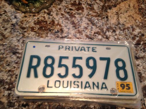 1995 Louisiana License Plate R855978