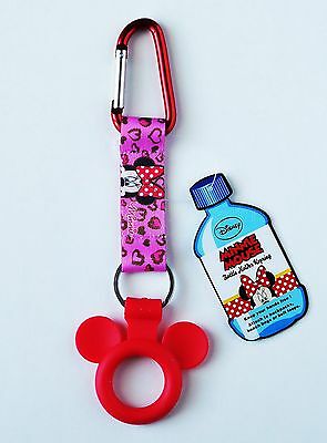Disney - Minnie Mouse -  Water Bottle Holder Keychain/keyring - Backpack Clip