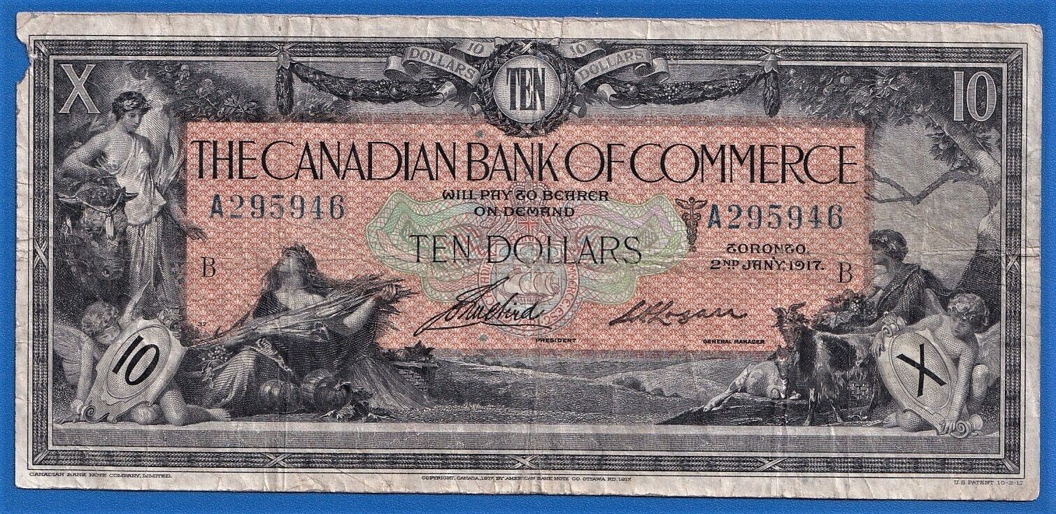 Canada - The Canada Bank Of Commerce - 1917 - $ 10 - P: S971a