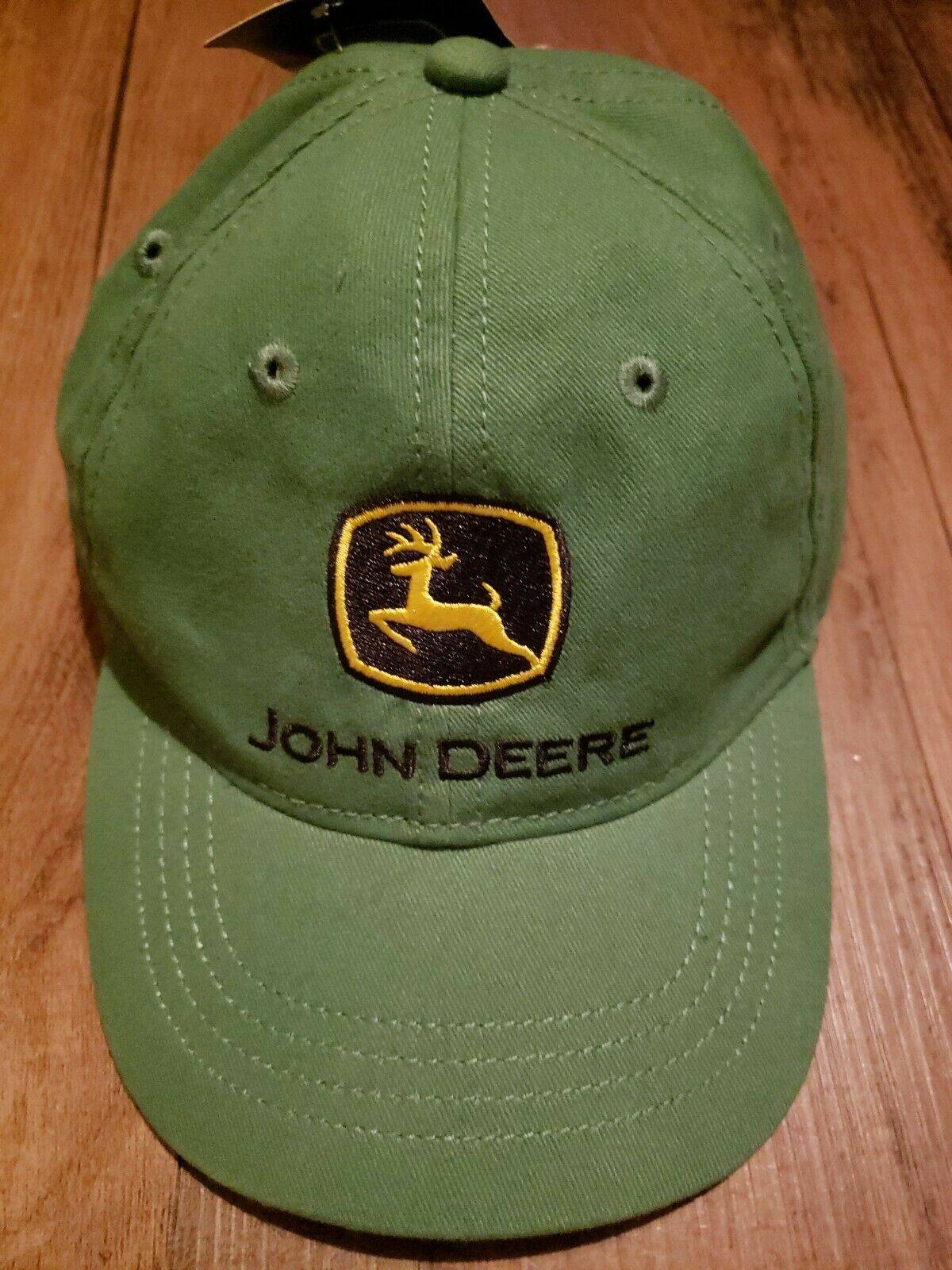 Toddler John Deere Hat One Size Elastic Back Cap Green ~7 Inches~