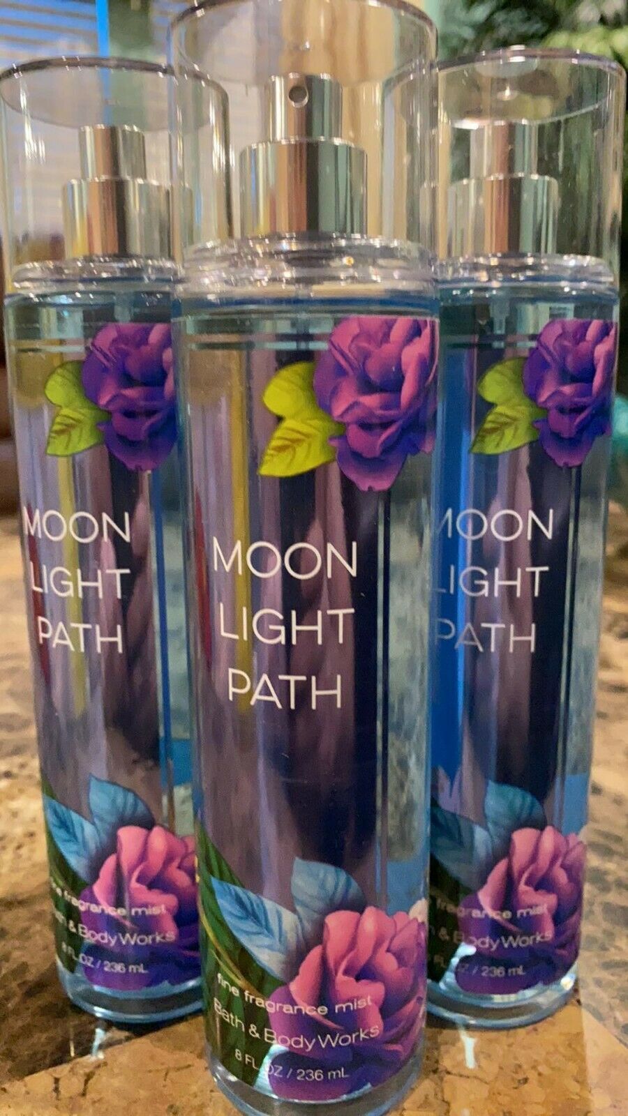 3 Bath & Body Works Moonlight Path Fine Fragrance Mist 8 Fl Oz