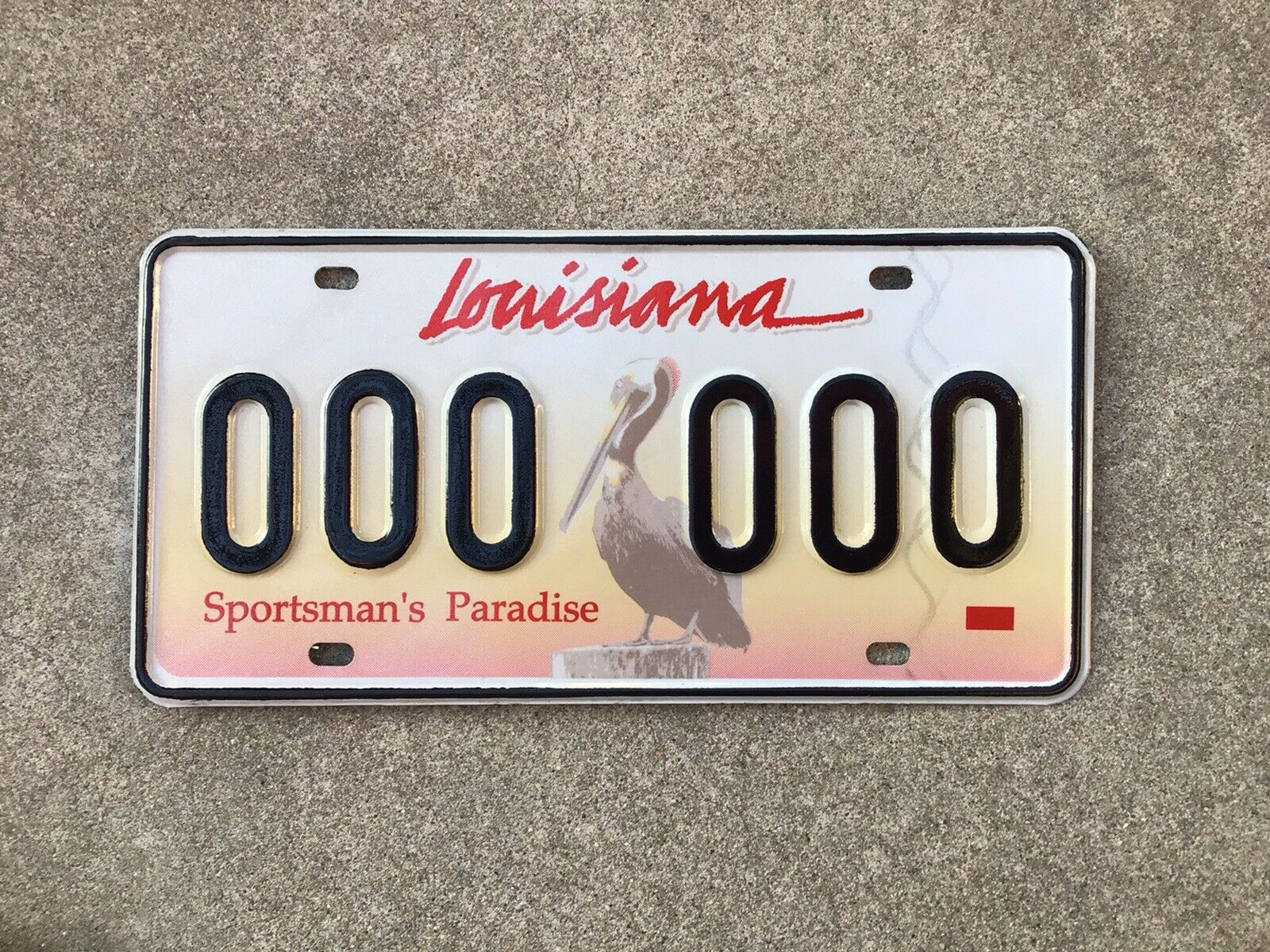 Louisiana - Sample - License Plate