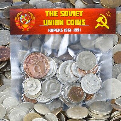 Ussr Soviet Russian 30 Kopek Coins 1961-1991 Cold War Hammer And Sickle Cccp