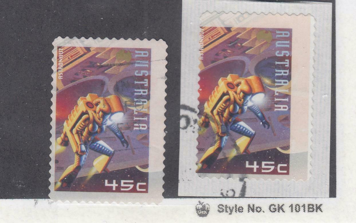 Australia Error 2000 Space Stamp Misscut Error Used