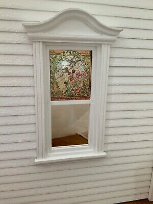 Spring  Dollhouse Miniature Victorian  Stained Glass Window Film