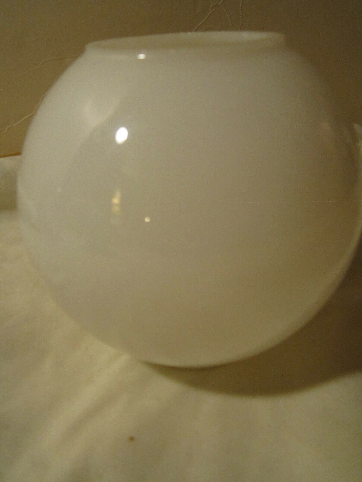 Lightning Rod Ball White Milk Glass