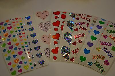 Mrs. Grossman Heart Stickers You Choose Love Hugs Kisses Colorful